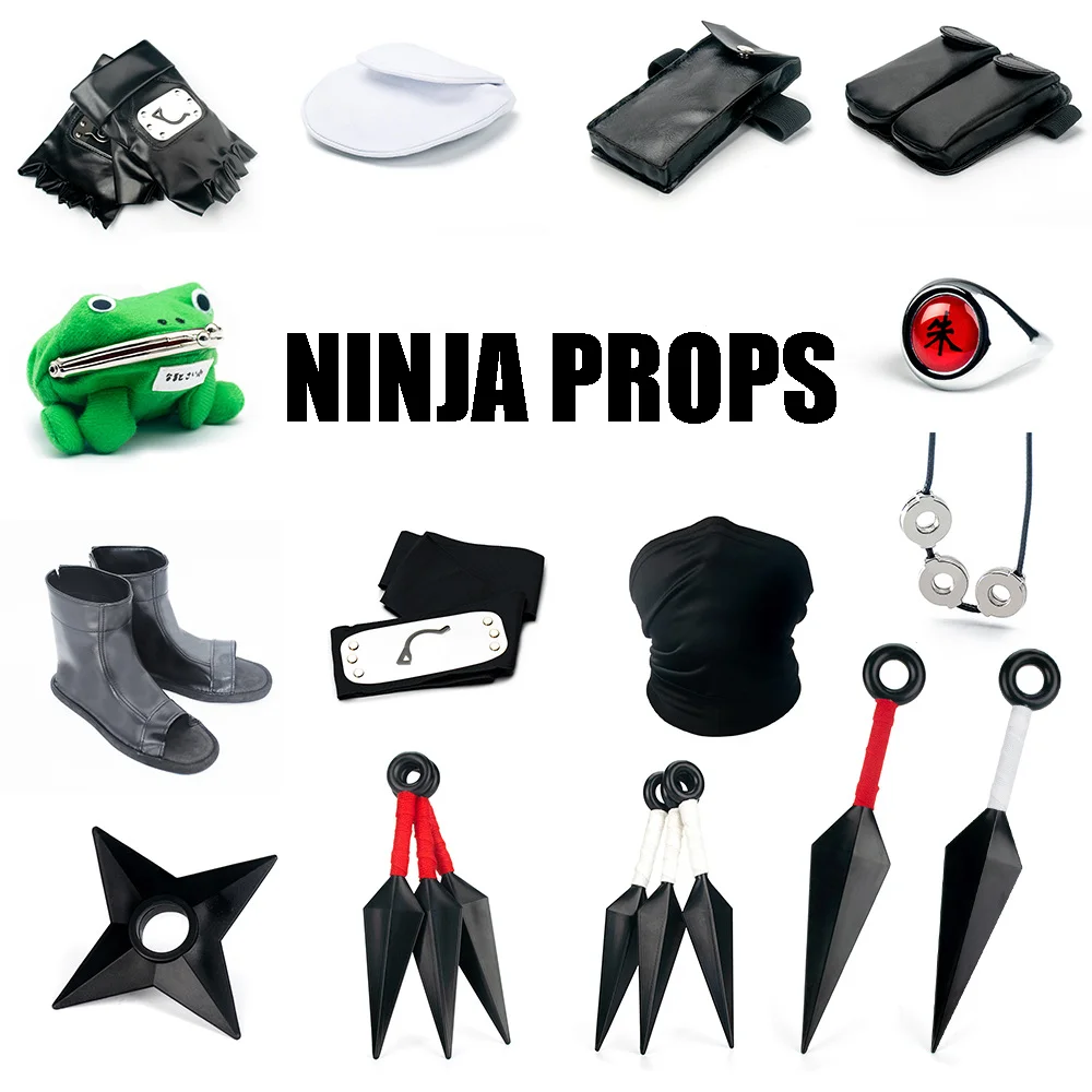 Ninja Weapon Display Stand Anime Cosplay Accessories Hatake Kakashi Uchiha Sasuke Kunai Shuriken Akatsuki Throwing Weapon Props