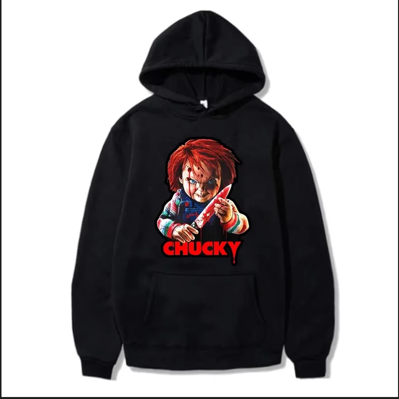 Horror Movie Chucky Hoodies Men Women Fashion Hoodie Halloween Chucky Sweats Harajuku Coats Women Sweatshirt Boy Clothes