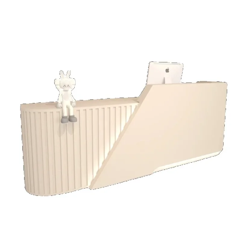 

Luxury Modern Reception Desk Podium White Lectern Simple Reception Desk Restaurant Supermarket Empfangstheke Bar Furnitures