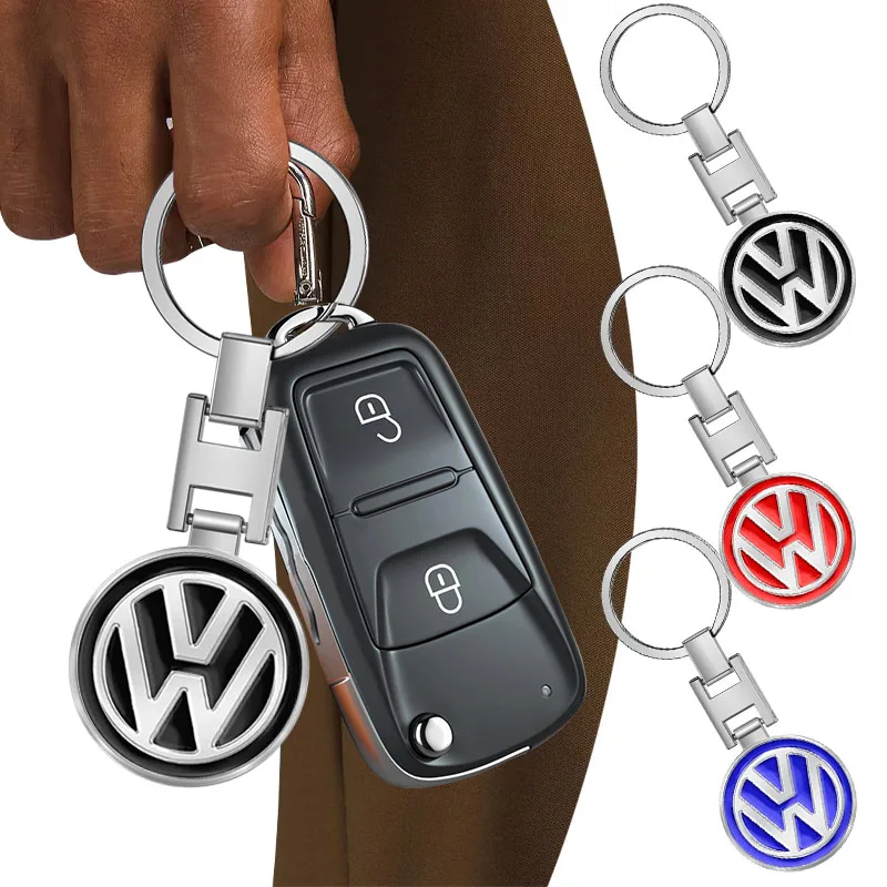 1pcs BMW Keychain Metal New Emblem Style Keyring For VW Volkswagen Golf Polo Passat Tiguan Jetta MK5 MK6 Golf-4 5 6 3B7 B5 B6 B7