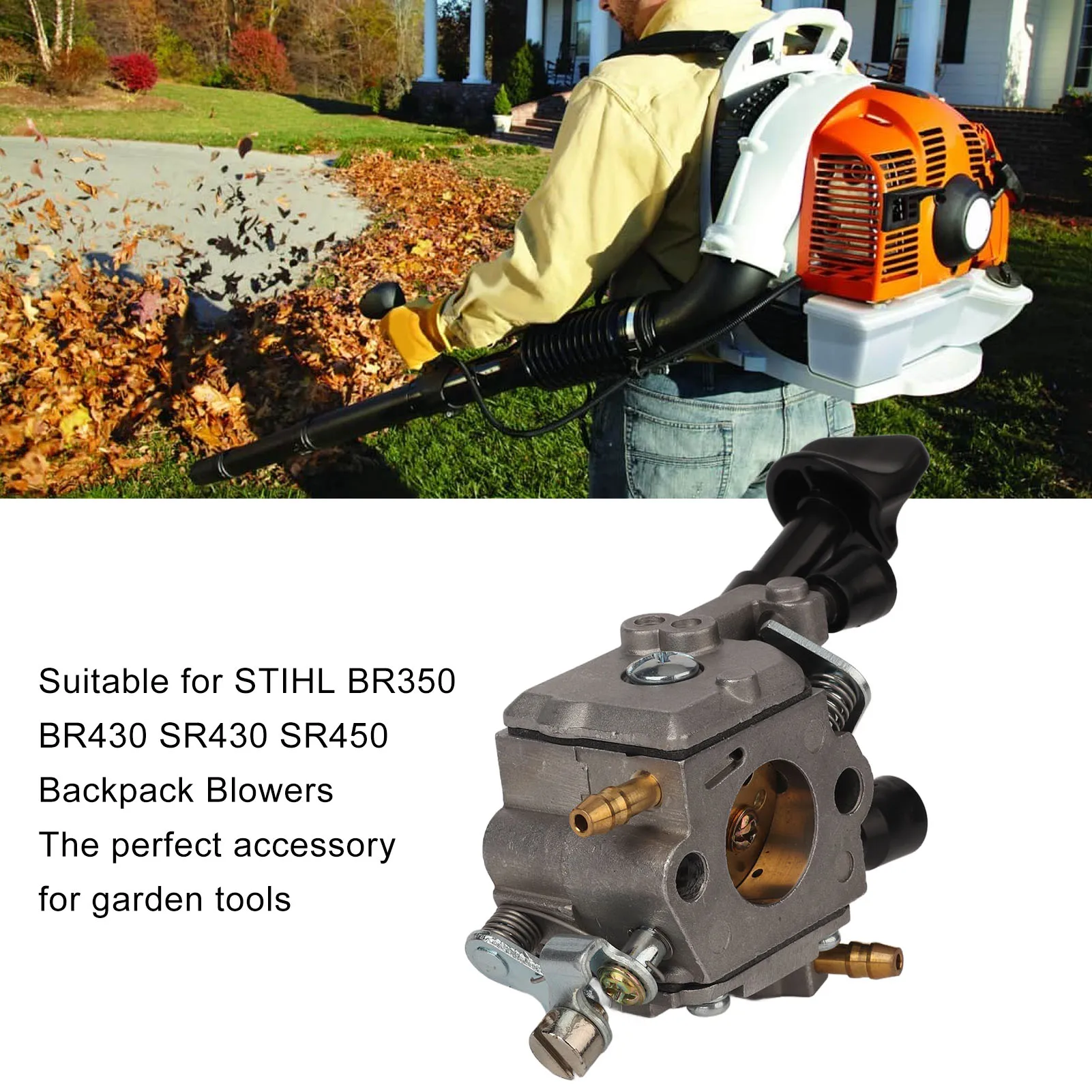 4244 120 0603 المكربن لاستبدال STIHL BR350 BR430 BR450 BR450C EF SR430 SR450 4229 129 0901 منفاخ الظهر المكربن #5