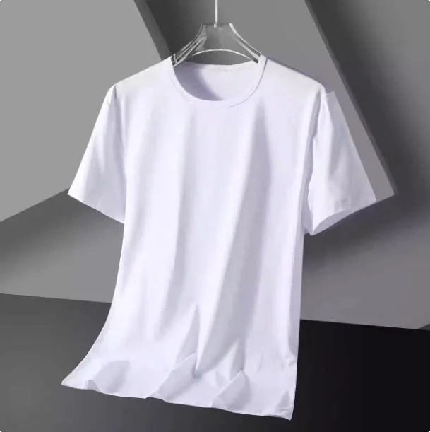 Pure white short t