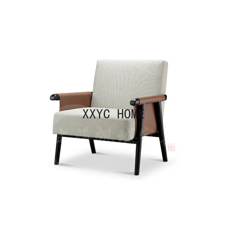 

Диван в скандинавском стиле с тканевой прострочкой, для маленькой квартиры, гостиной, клуба, для отдыха, одноместный диван, кресло