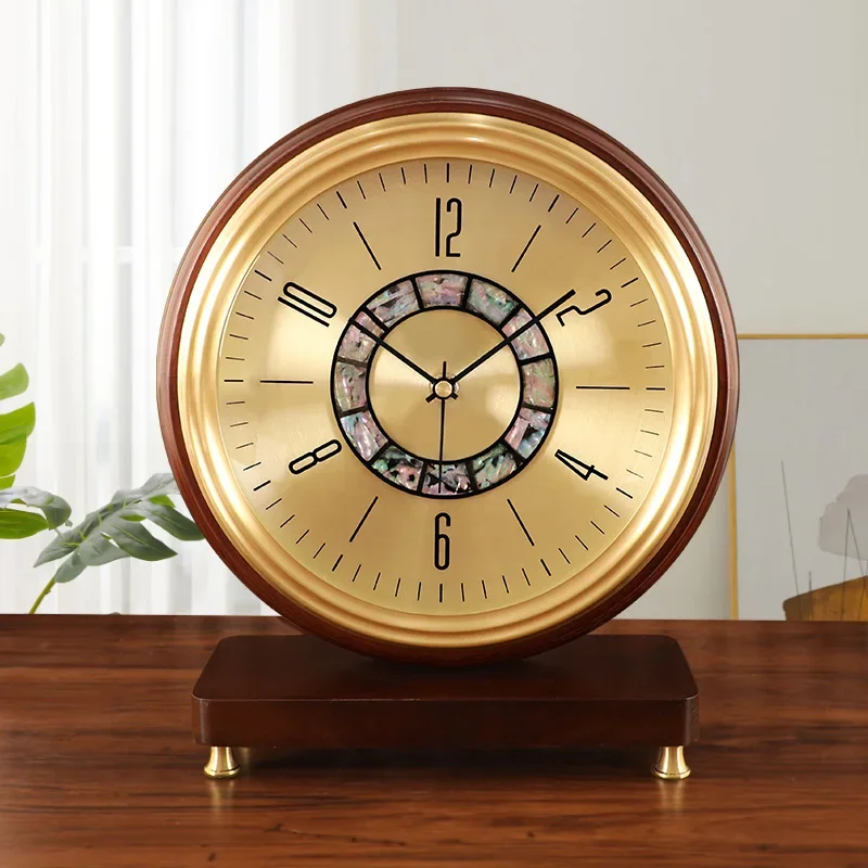 

Retro Nordic Silent Table Clocks Decorarion Living Room Luxury Silent Desk Clocks Minimalist Design Home Decor Cloches LLTC
