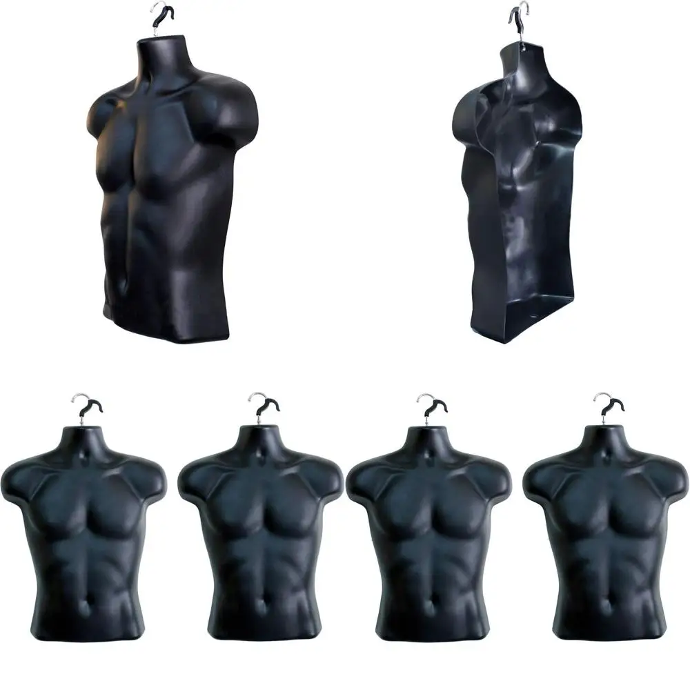 

Black Male Mannequins, S-M Sizes, Round Waist, Hanging Hook Only
