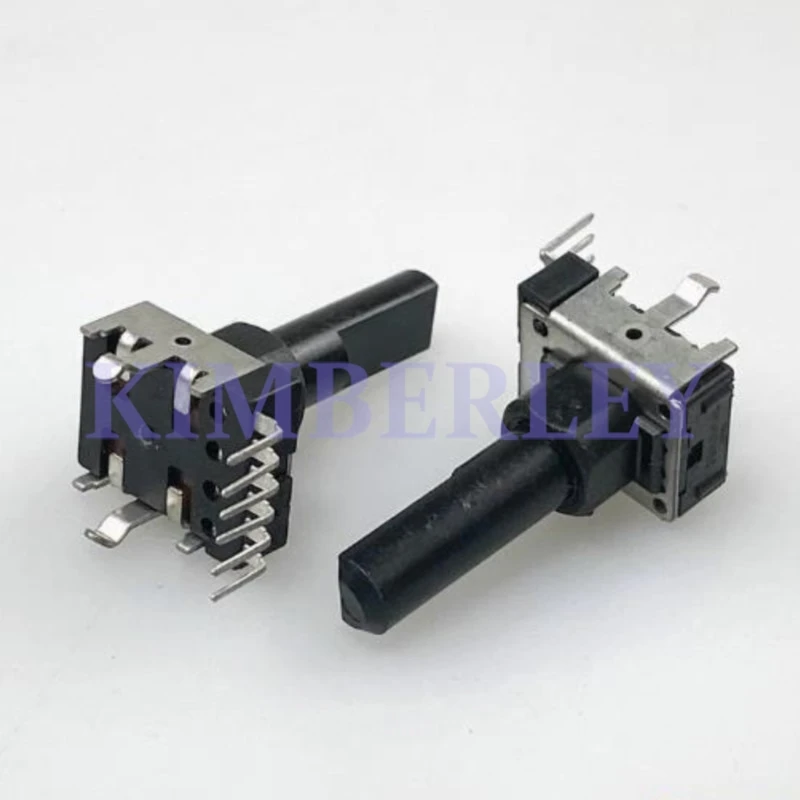 10 Piece RK12 Type Vertical Double B25K B50K C50K With Midpoint Mixer Volume Potentiometer 6-Pin Half Shaft Length 22.5MM