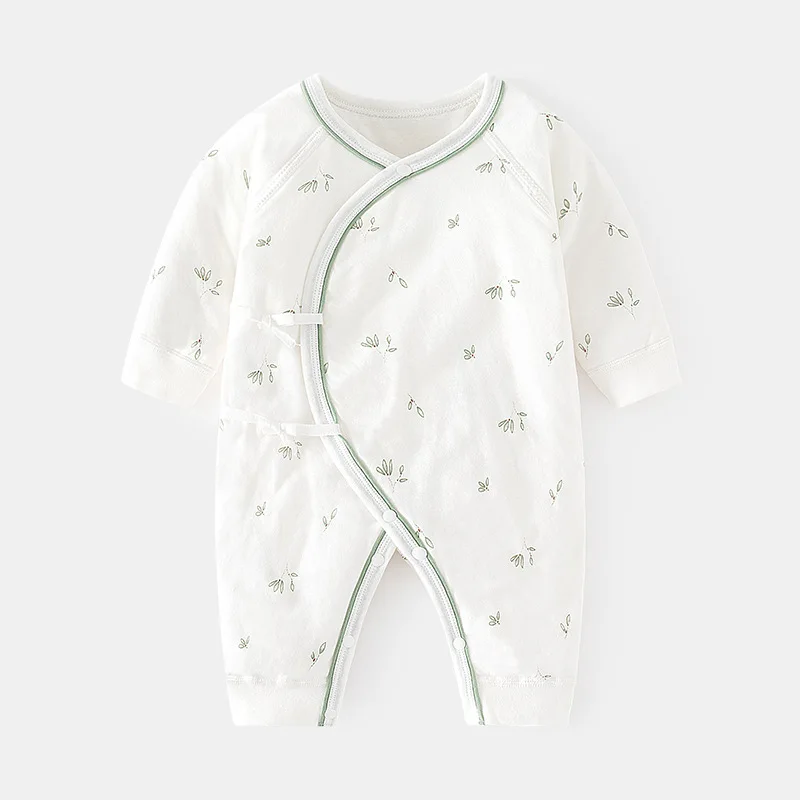 

Newborn Baby Cotton-Padded Jumpsuit Thin Cotton Boneless Romper Autumn and Winter Cotton Newborn Gown Romper Baby Clothes