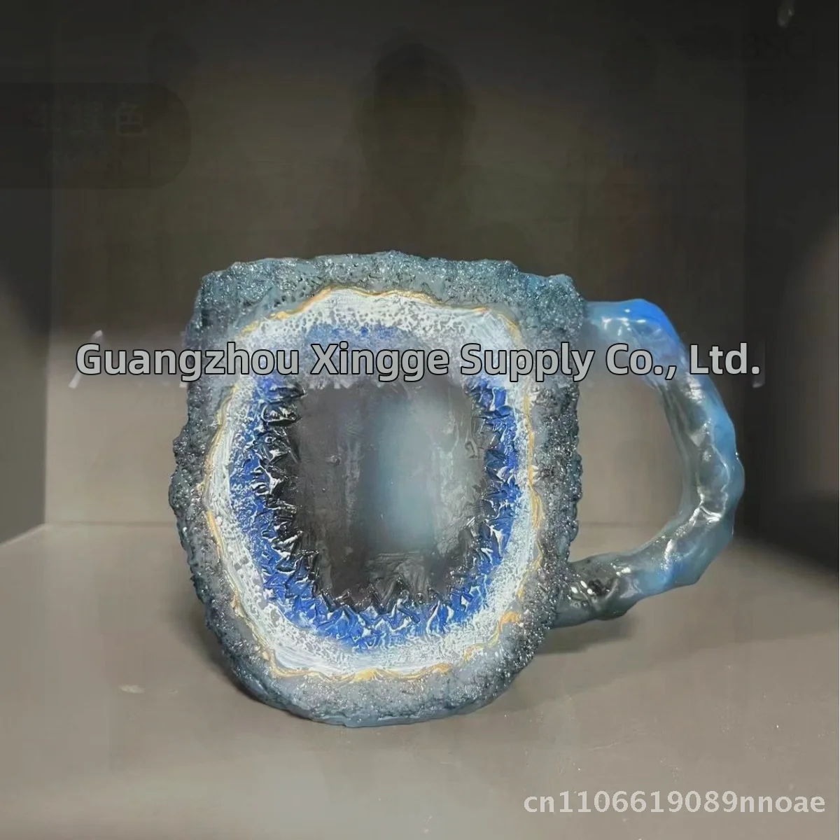 

Кофейные кружки из искусственного минерального кристалла, современный минималистичный дизайн, доступны в нескольких цветах, включая синий, зеленый, фиолетовый