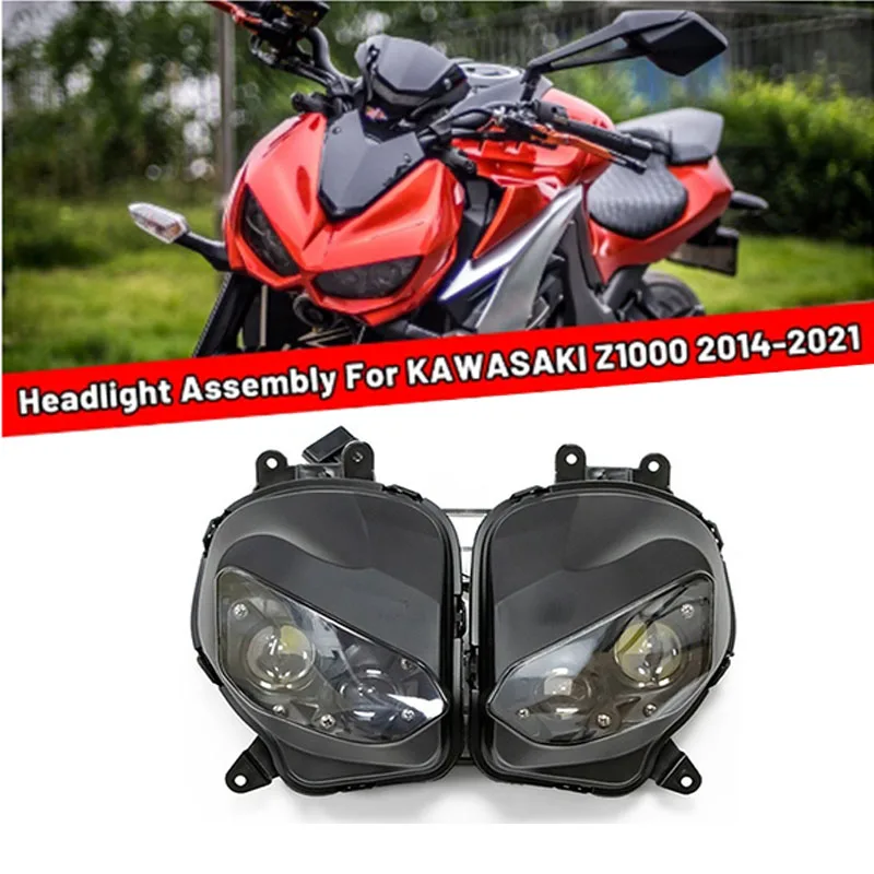 

For KAWASAKI Z1000 2014 - 2021 LED Motorcycle Headlight Replace Headlamp Lighting Lamp Assembly Z 1000 2017 2018 2019 2020