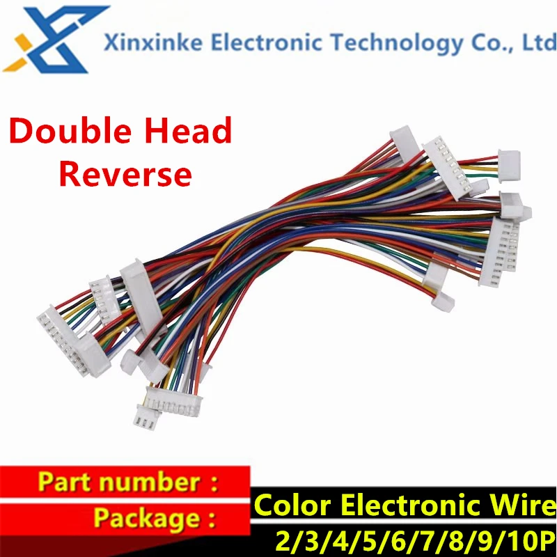 Double Head Reverse XH2.54mm Color Electronic Wire 2P/3/4/5/6/7/8/9/10/11/12P 10CM 20CM 30CM Connection Wire Dupont Line