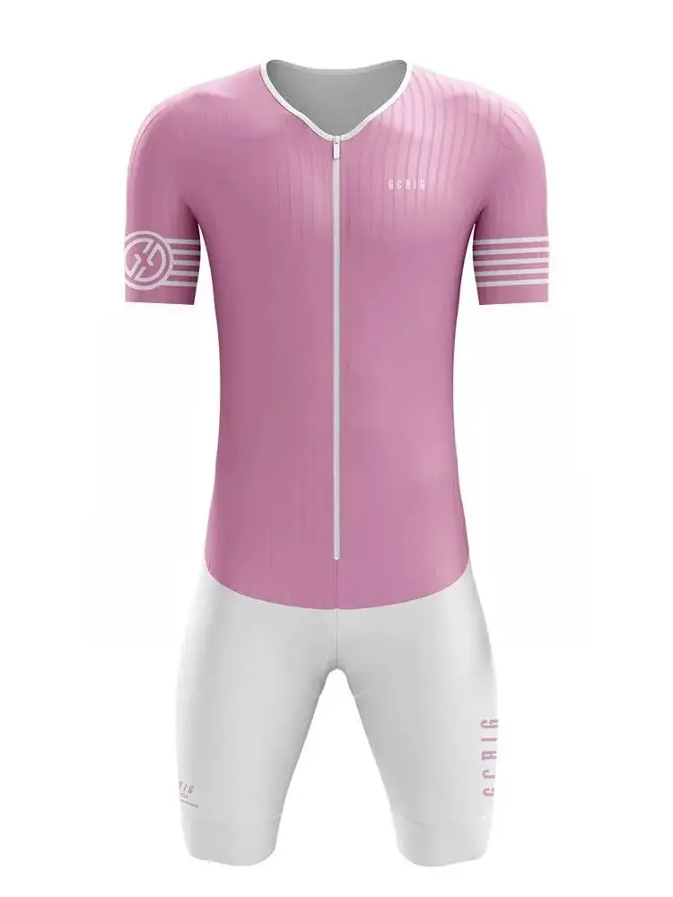 AliExpress NONE Man's Triathlon Suit Cycling Jumpsuit Short Sleeve Suit Roupa De Ciclismo Masculino Speedsuit One-Piece Swimwear Running Bike