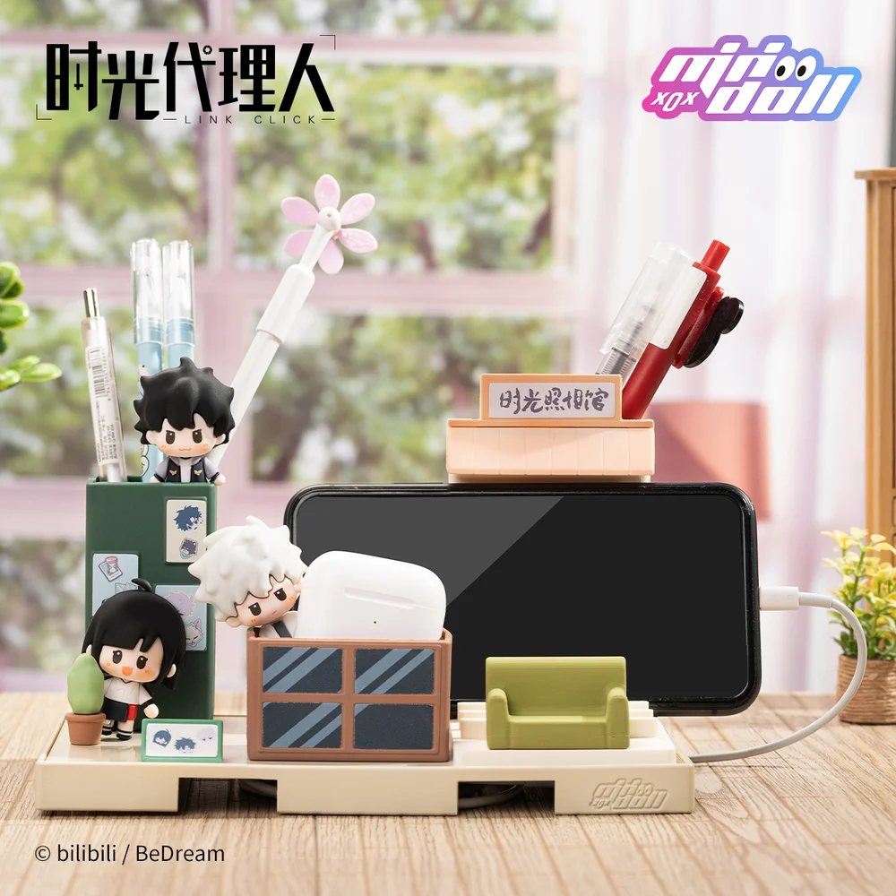 Yuri Link Click Shiguang Daili Ren Cheng Xiaoshi Lu Guang Qiao Ling Mini Space Figure Doll Toy Model Desktop Storage Acc C