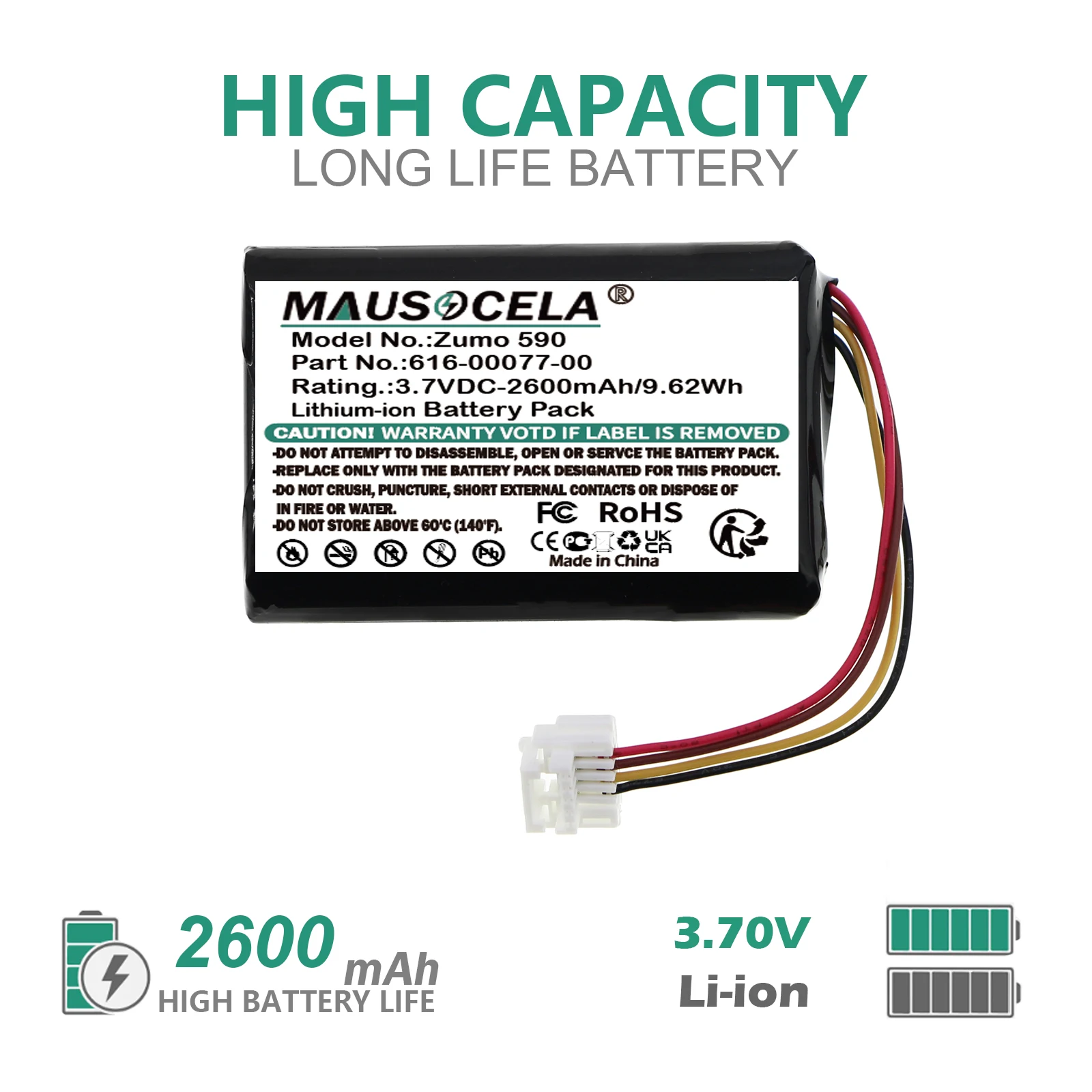 

GPS,Navigator Battery For Garmin:010-12110-003,361-00077-00,361-00077-10,616-00077-00,616-00077-10,Zumo 590,Zumo 590LM,595,595LM