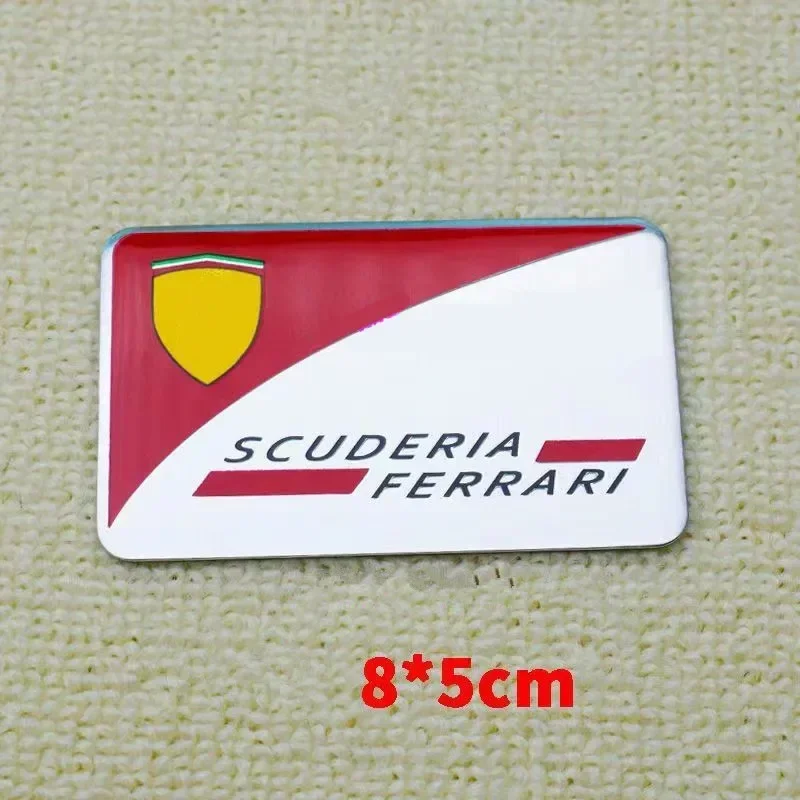 1pcs 3D Aluminum Metal Car fender Window Body Stickers Badge For Ferrari emblem Styling Accessories