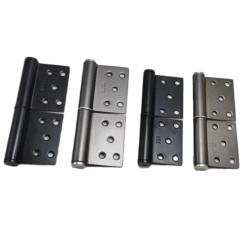 Toilet door hinges aluminum alloy doors stainless steel bathroom door hinges folding hinge accessories loose-leaf