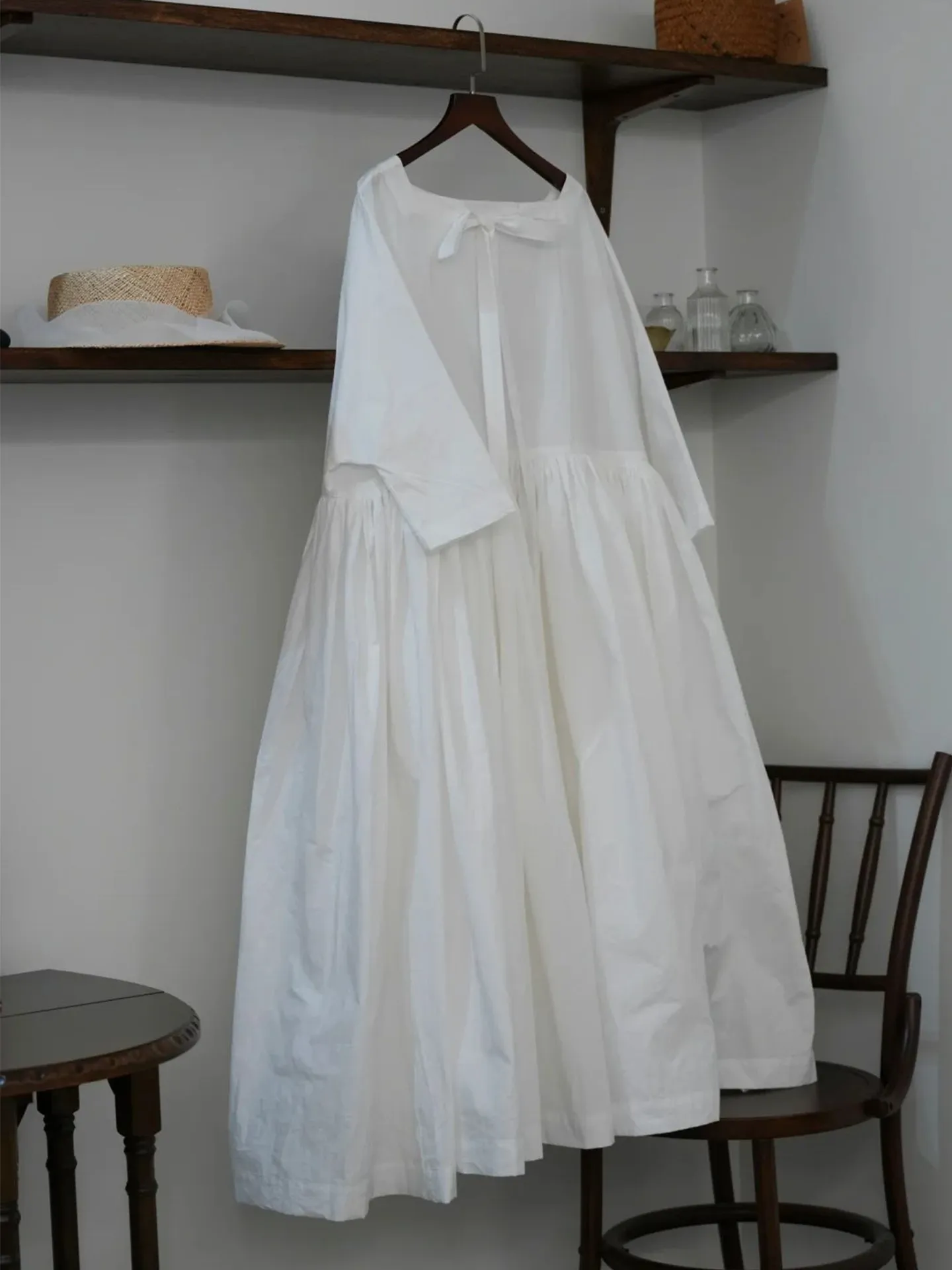 

Fashionable White Girls Dress Children's Skirt Spring New Style Elegant Long Dress Trendy Casual mid Waist Long Sleeve Prince...