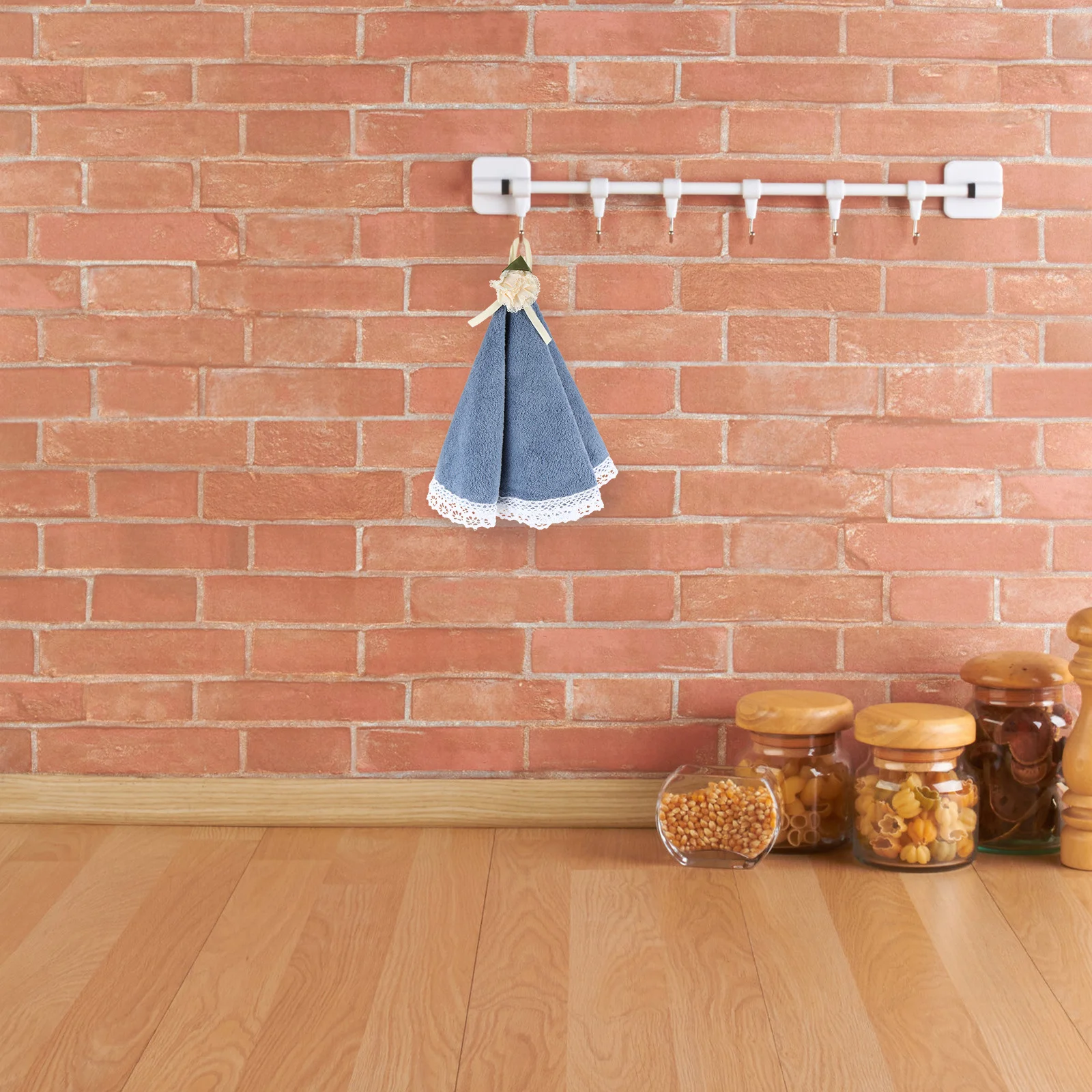 

Round Hand Towel Coral Fleece Quick Drying Water Absorbent Washable Soft Scratch Resistant For Kitchen Car Cleaning Household