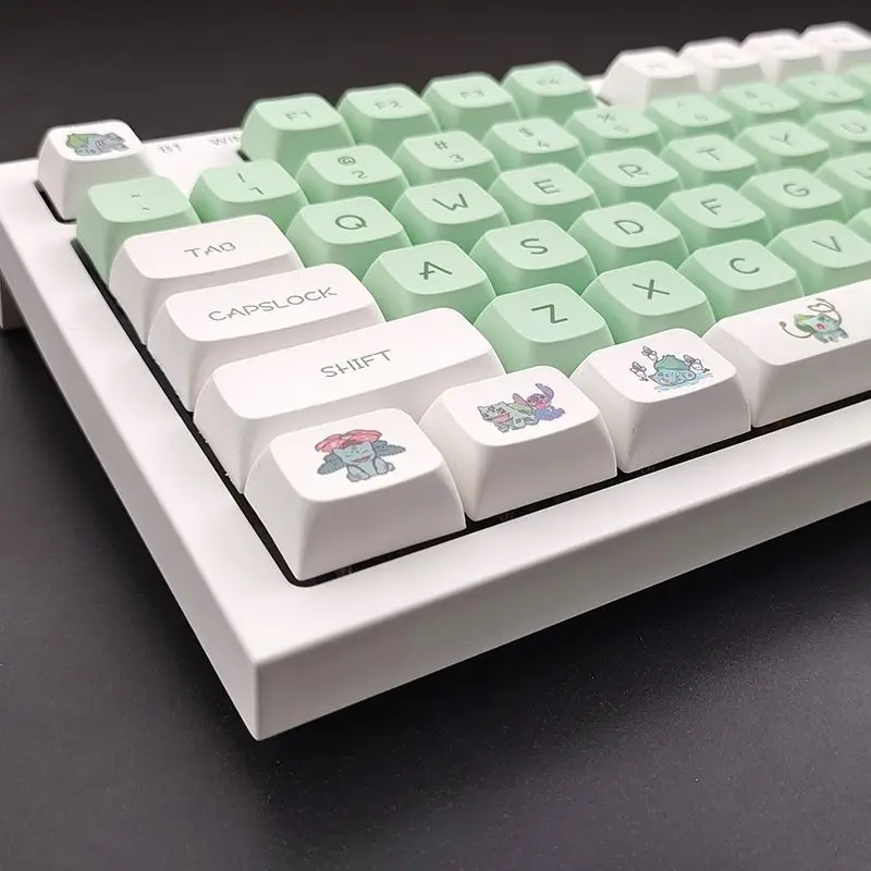 135-Key Keycaps PBT Sublimation XDA Highly Customiz Key Cap Miao Frog Seed Simple Mechanical Keyboard Keycap