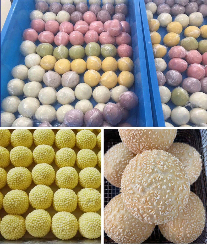 ขนาดเล็กขนาด Dough Ball Rounder อัตโนมัติ Dough Divider เครื่องตัด4ซม.แป้งกลิ้งเครื่อง