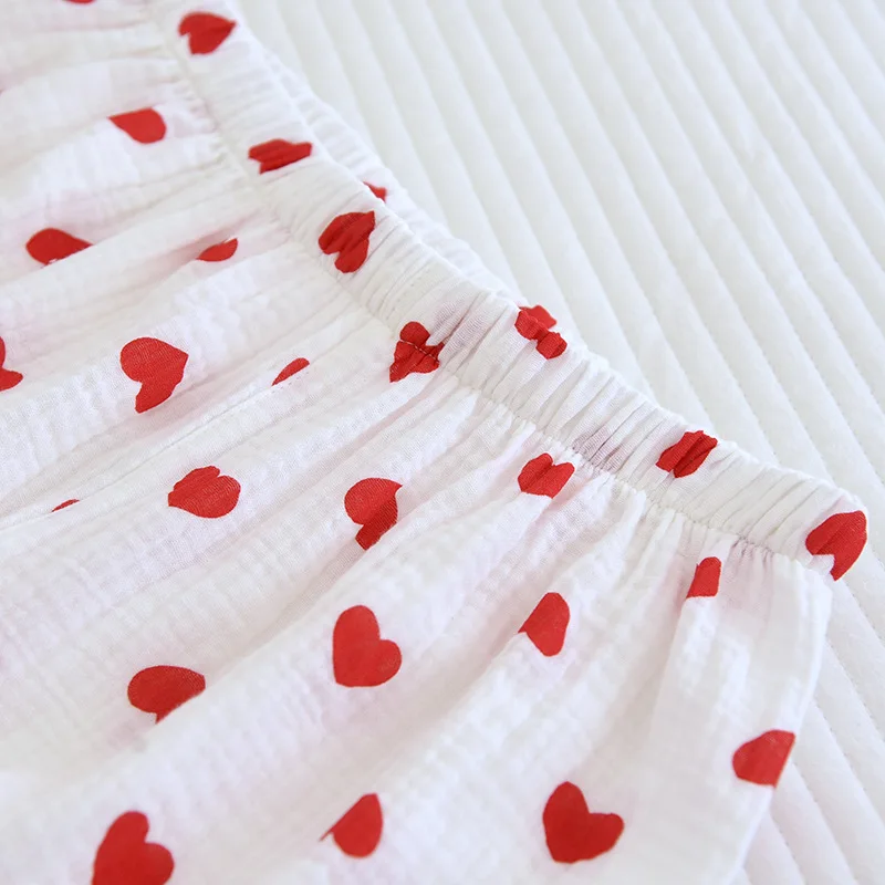 100% Cotton Pajamas Women 3Pcs Set Lounge Sleepwear Suit Spring Summer Floral Print Home Clothes Short Sleeve Sleeping Pijama