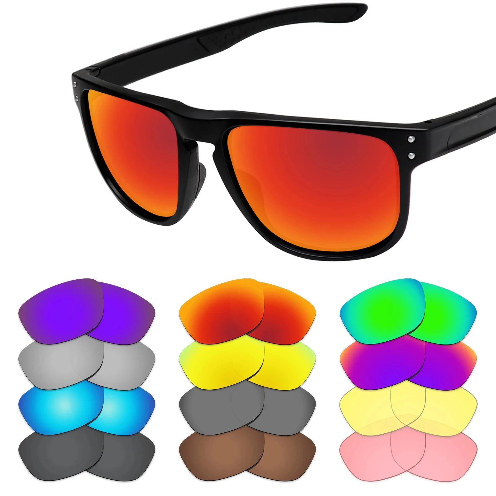 

Hokklo V400 Polarized Replacement Lenses for Oakley Holbrook R OO9377 Sunglasses- Lentes Only Multi Colors Options