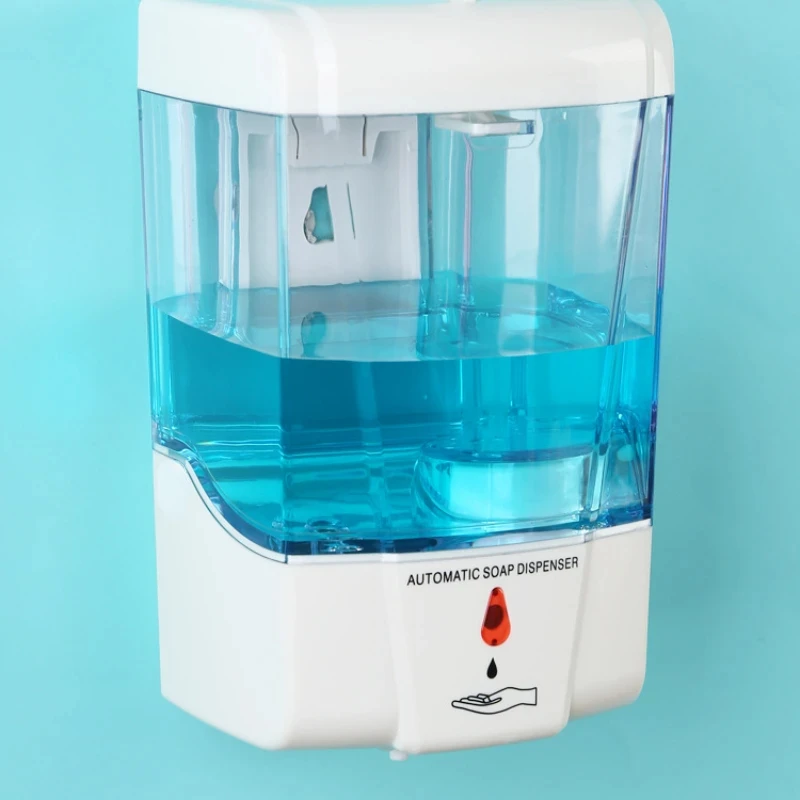 التلقائي التعريفي موزع الصابون 700 مللي اليد المطهر آلة الحائط اللمس خالية صندوق مستشفى اليد غسالة للمطبخ