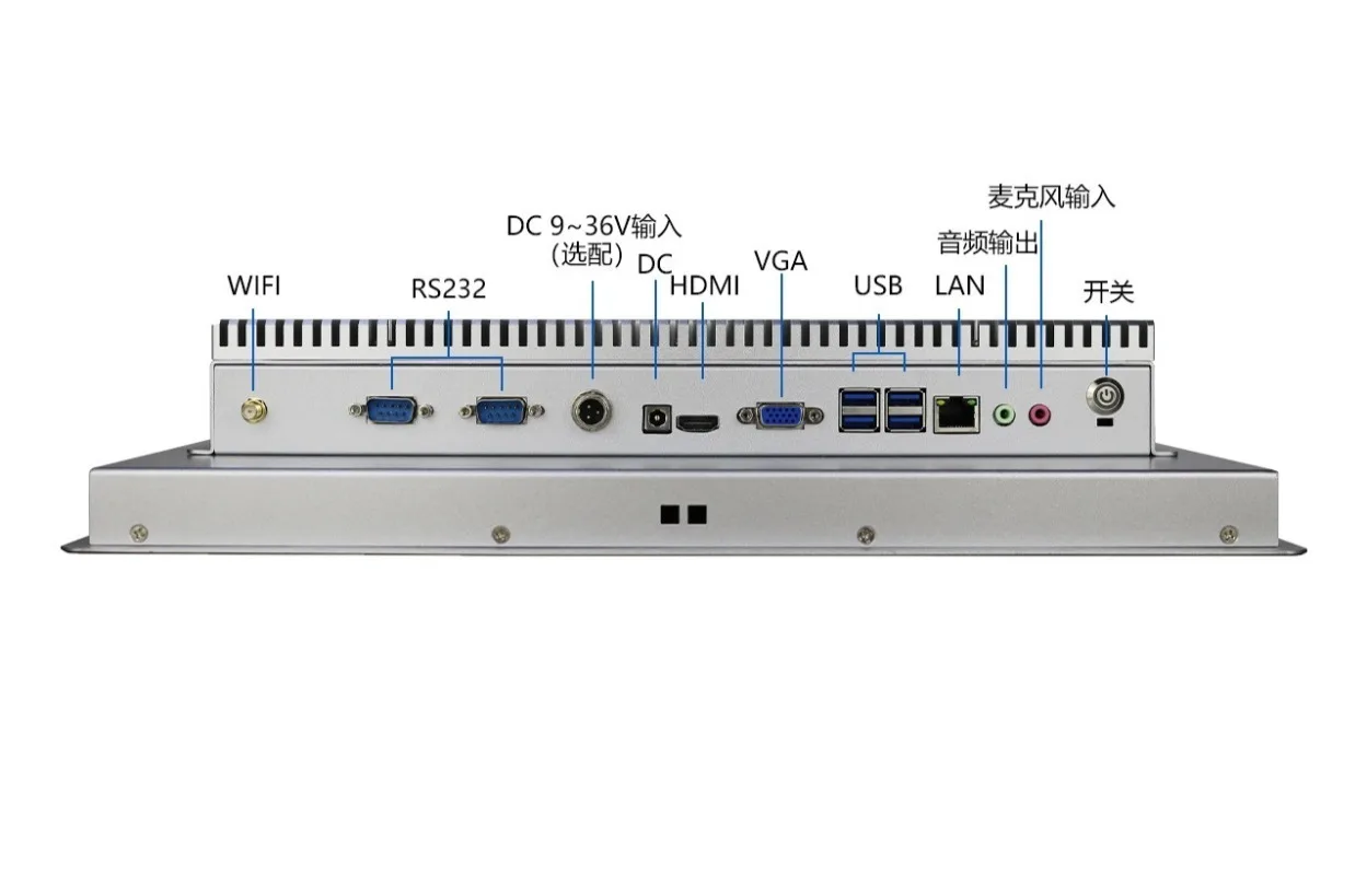 

10.1/15 6/17/18 5/21.5 Embedded industrial touch machine without fan