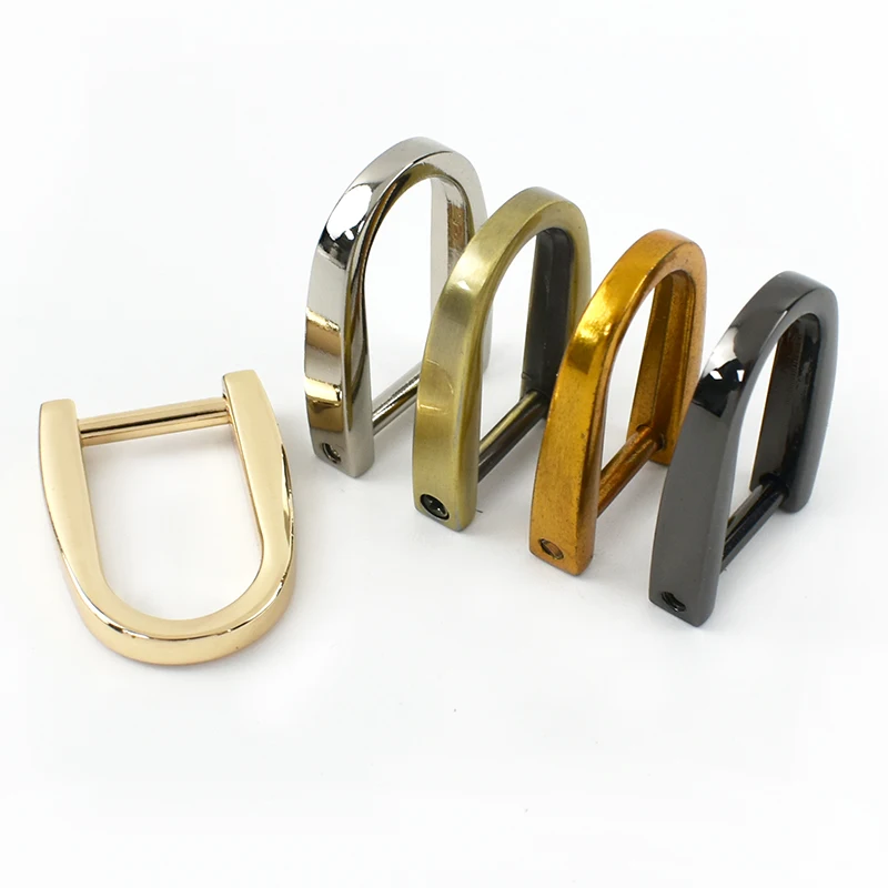 

5/8/10Pcs 15mm Detachable D Ring Metal Buckles for Belt Bag Strap Luggage Clasp Backpack Waist Hooks DIY Hardware Accessories
