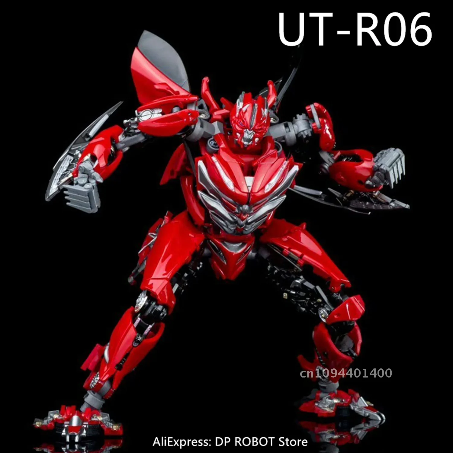 [In Stock Now] Original UniqueToys Transformation UT-R06 UTR06 Dino Red Dasher MPM Alloy Action Figure Robot Toys