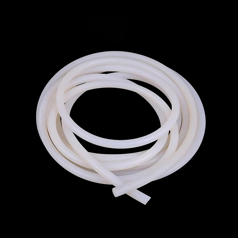 

1/5/10M White Solid Silicone Round Cord 0.8-30mm Dia High Temp Resistant -70℃ to 250℃ Sealing O-Ring Gasket Strip