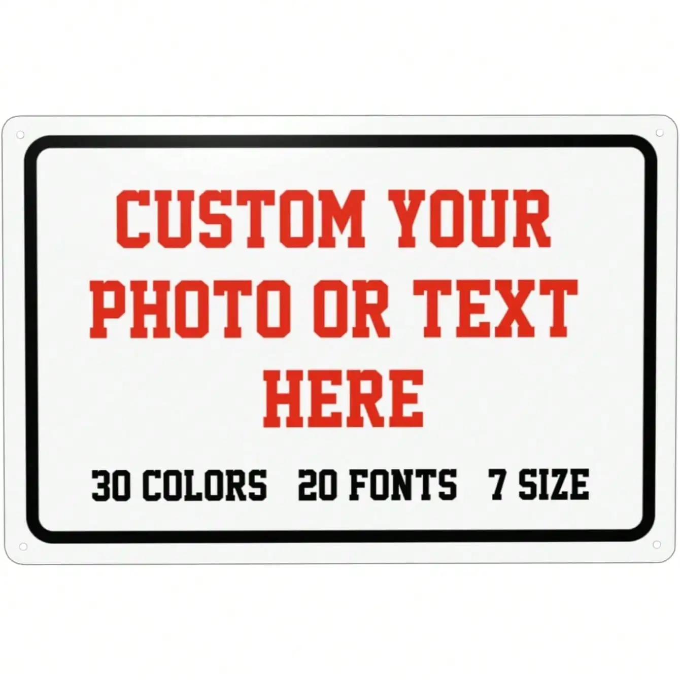 

Metal Custom Sign Outdoor 12x8 Personalized Decor for Business Home Garden Parking