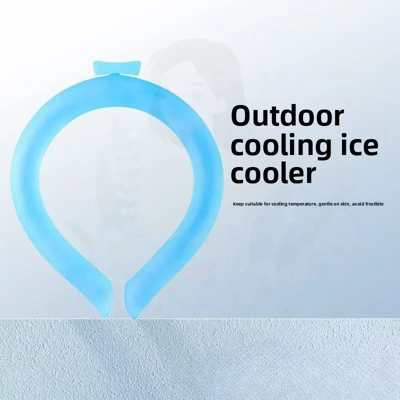 1 Pcs Cooling Neck Wraps, Reusable Ice Neck Cooler Wearable Neck Cooling Tube Neck Cooling Ring Hands Free Gel for Hot Weather