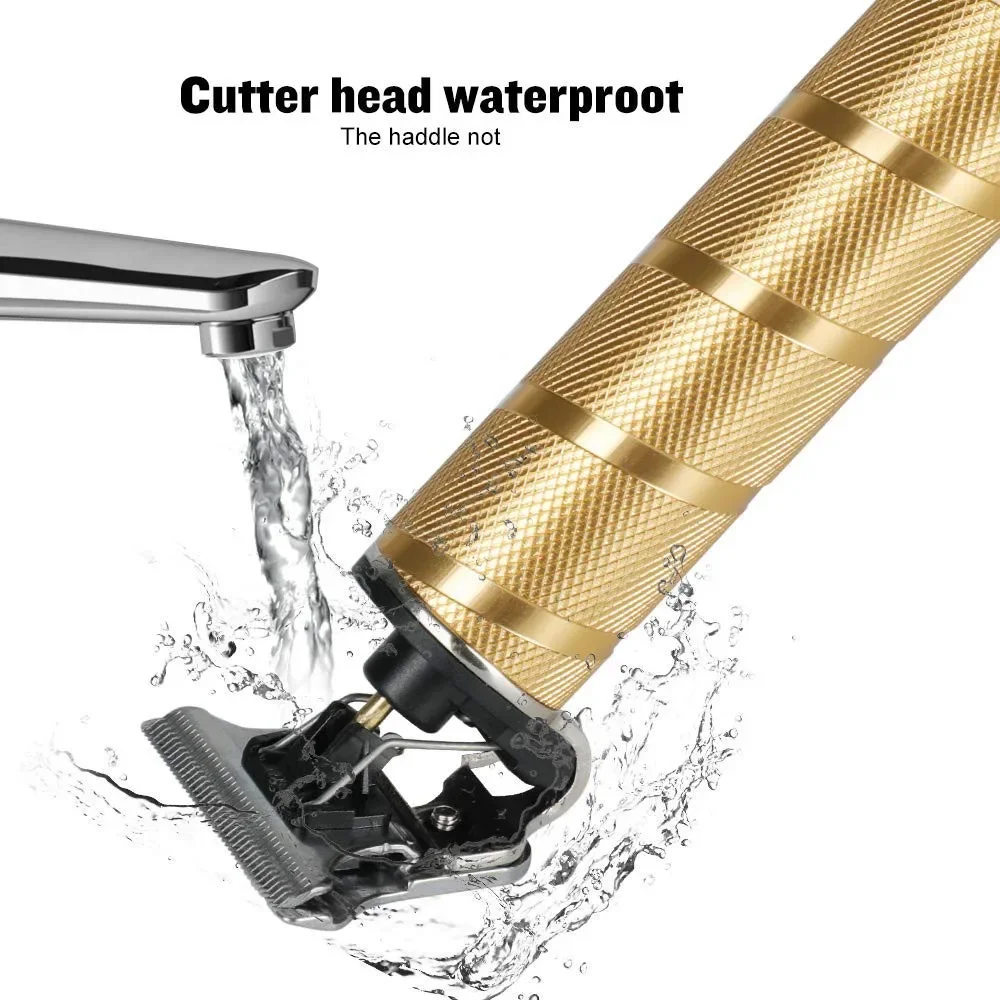 Cordless Professional Hair Trimmer for Men, Beard & Hair Clipper, Lithium Ion Electric Cutting Machine, 0mm Bald Headed