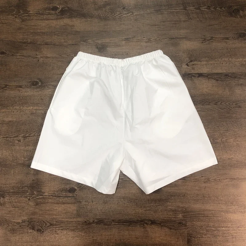 聖マイケルカニエウェストファッション最高品質ソリッドカラーカジュアルスウェットパンツ夏のストリートビーチパンツシンプルなショーツ男性