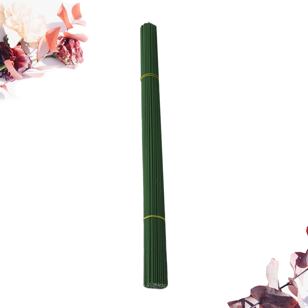 

100pcs 40cm Simulation Handmade Flower Stem Creative Iron Wire Floral Arrangement Supplies for DIY Craft