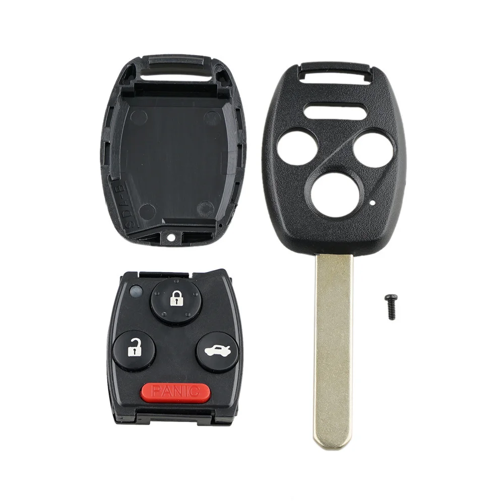 Okey Remote Car Key Shell Replacement Case For Honda Cr-V Civic Insight Ridgeline 2003 2008 2009 2/3/4 Buttons