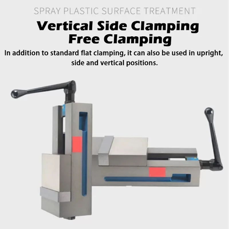 Right-angle Smooth-faced Flatmouth Vise CNC Heavy-duty Precision Milling Machine Bench Vise 4 Inch Multifunction Precision Vise