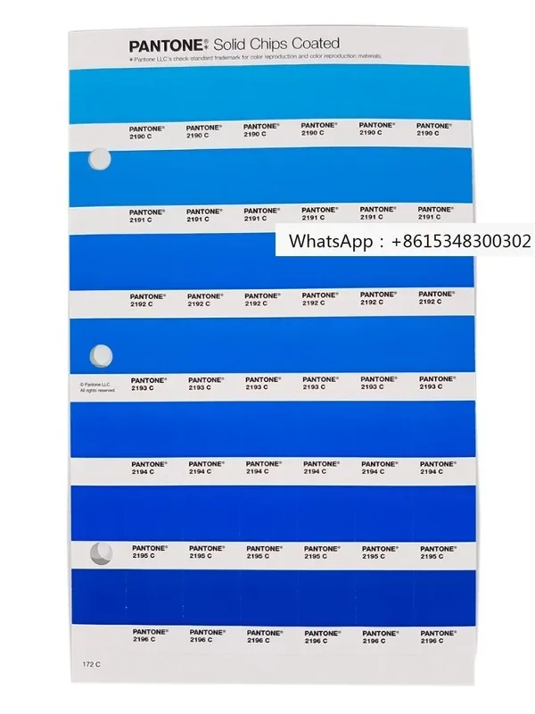 Genuine Caitong Color Card International Standard C Card U Card TPX/TPG Single Page Tearable Color Ticket