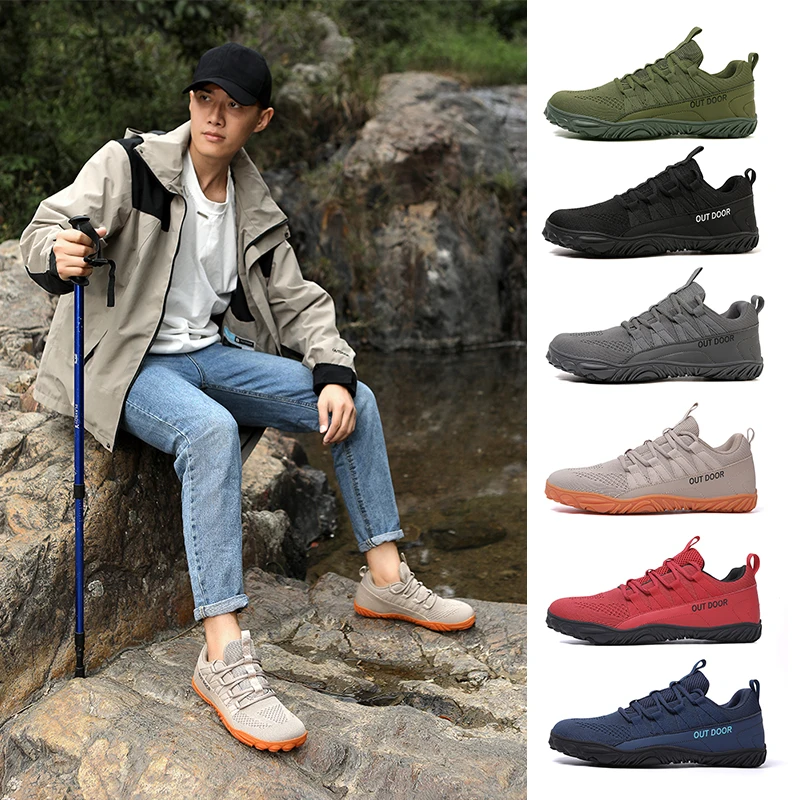 

Wide Head Hiking Shoes Men Couple Outdoor Wading Sports Shoes Women Anti-Slip Mountain Climbing Quick-Dry Plus Size Hiking Boots