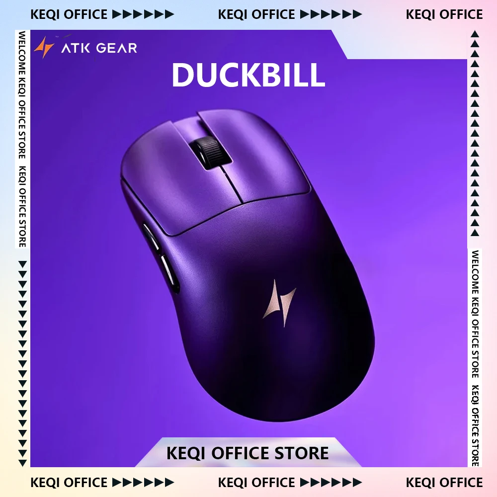 ATK DUCKBILL Ultra Mouse Dual Mode Wireless Mouse 8000Hz Paw3950Ultra Lightweight Gaming Mice Custom E-sports Accesssories Gifts
