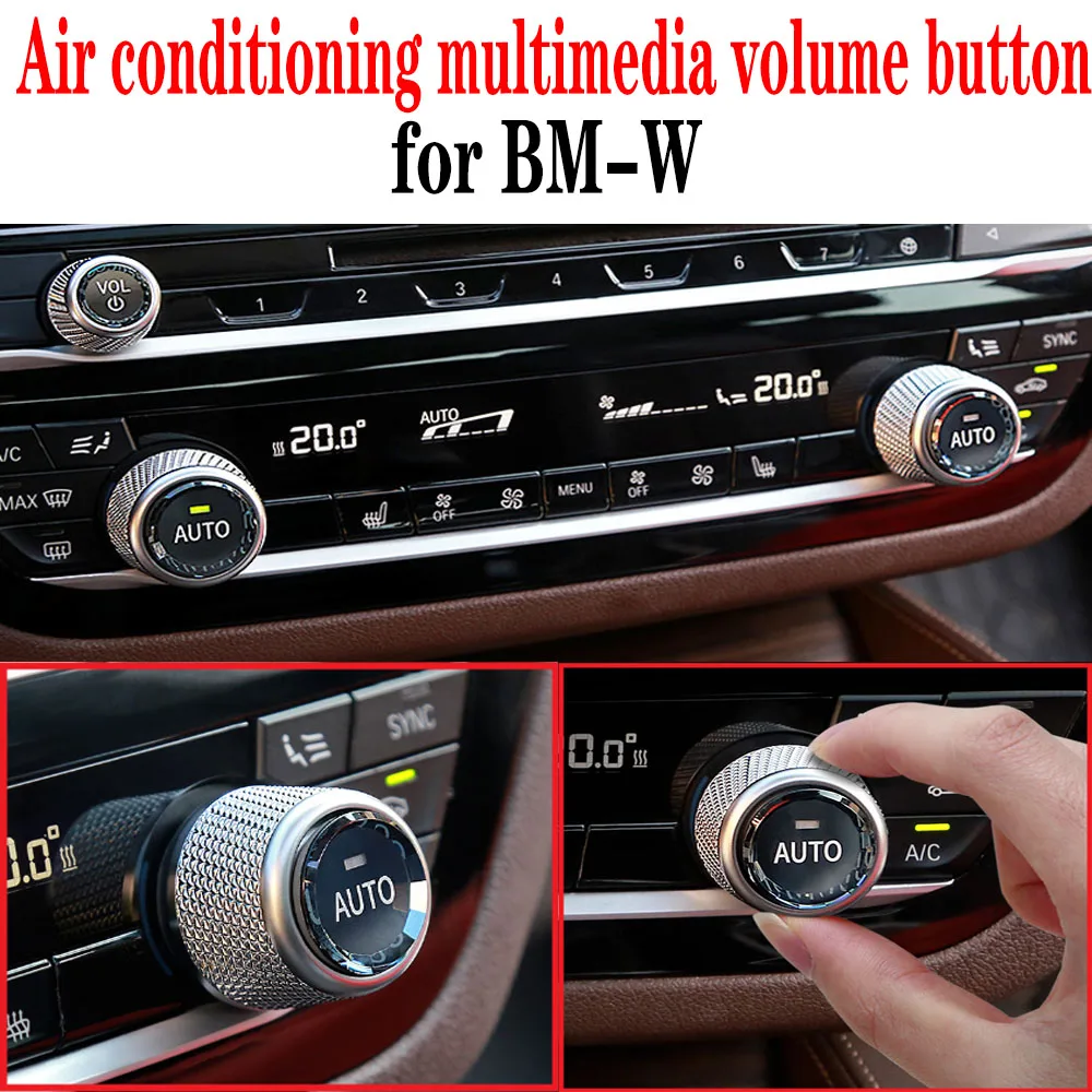 

Crystal Knob Air Conditioner Multimedia Volume Button for BM-W New 3 Series New 5 Series X3 X4 X5 Multimedia Volume Buttons