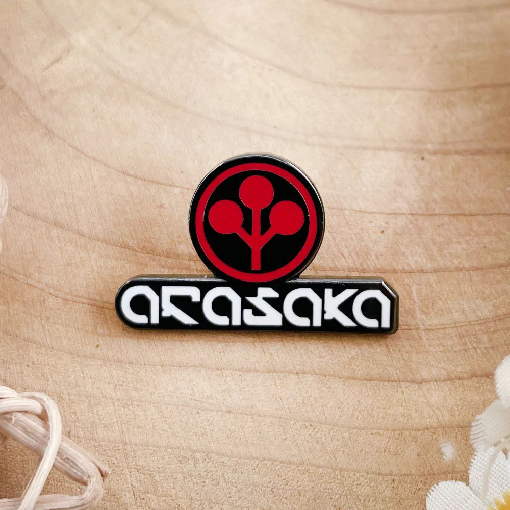 Arasaka Corporation Organization Logo Brooch Adventure Game Badge Pin Accessory Player Peripheral Collectible Gift