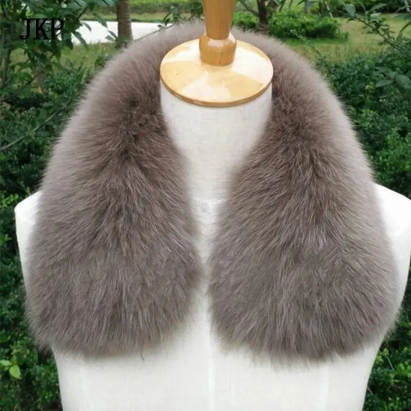 Women Real Fox Fur Collar for Coat Fashion Warm Genuine Fox Fur Winter Scarf