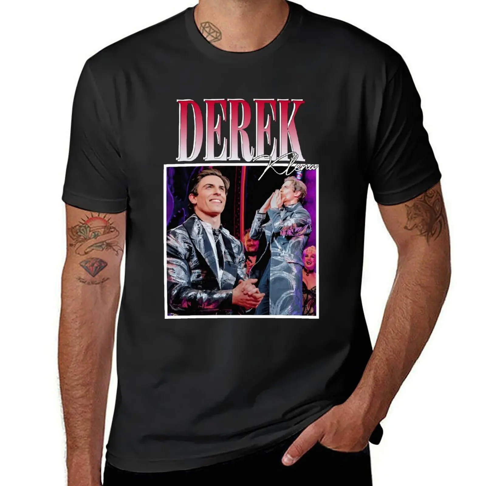 Derek Klena T-Shirt anime clothes plus sizes customs Men's cotton t-shirt