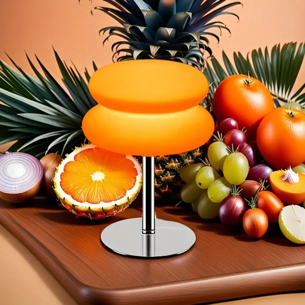 توفير الطاقة البلاستيك LED الجدول مصباح USB التوصيل كريم اللون معكرون الجدول مصباح ثلاثي الألوان يعتم مصباح لتهيئة الجو دراسة