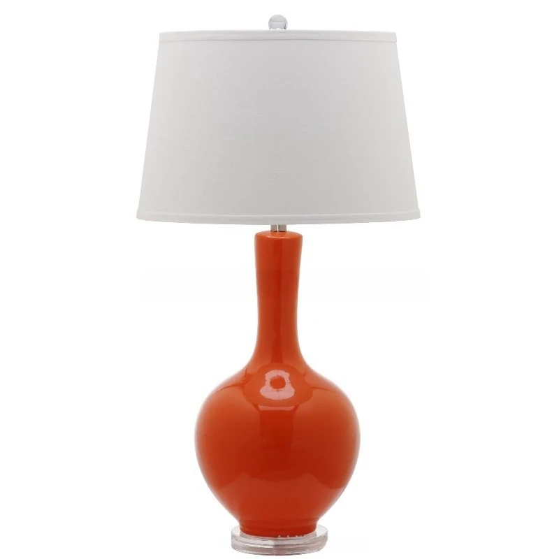 Ceramic color glaze Simple desk lamp base Hotel homestay desk lamp