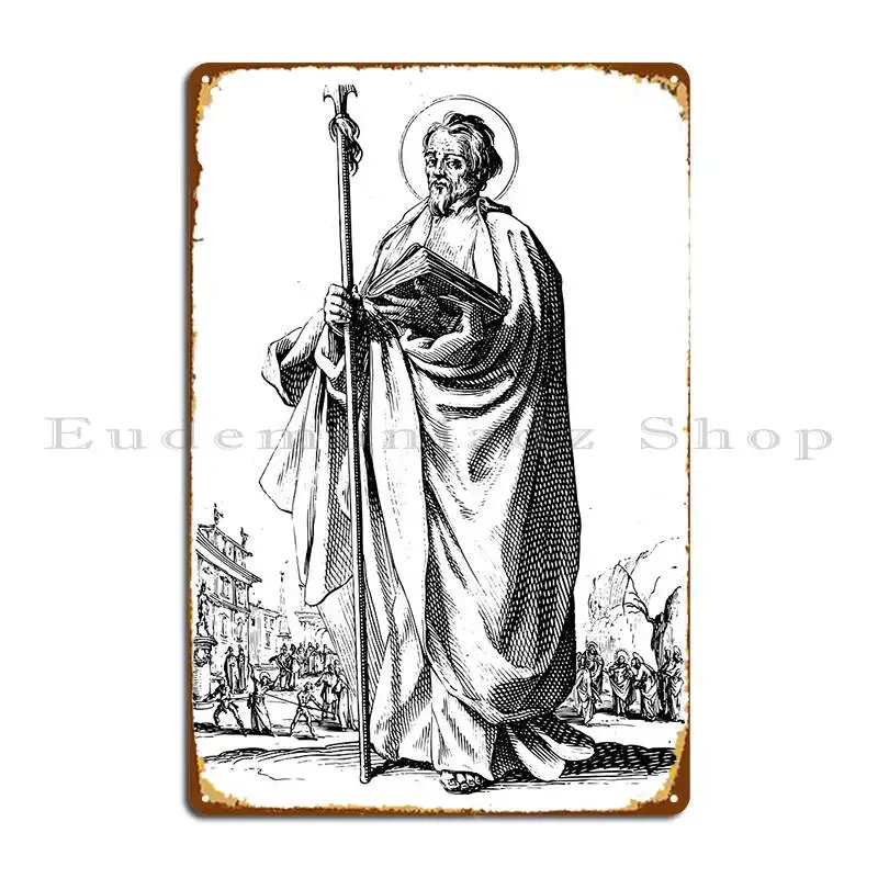 Saint Thomas Jacques Callot Metallplakette Posterplatten Erstellen Sie Kino Wanddekoration Garage Blechschild Poster