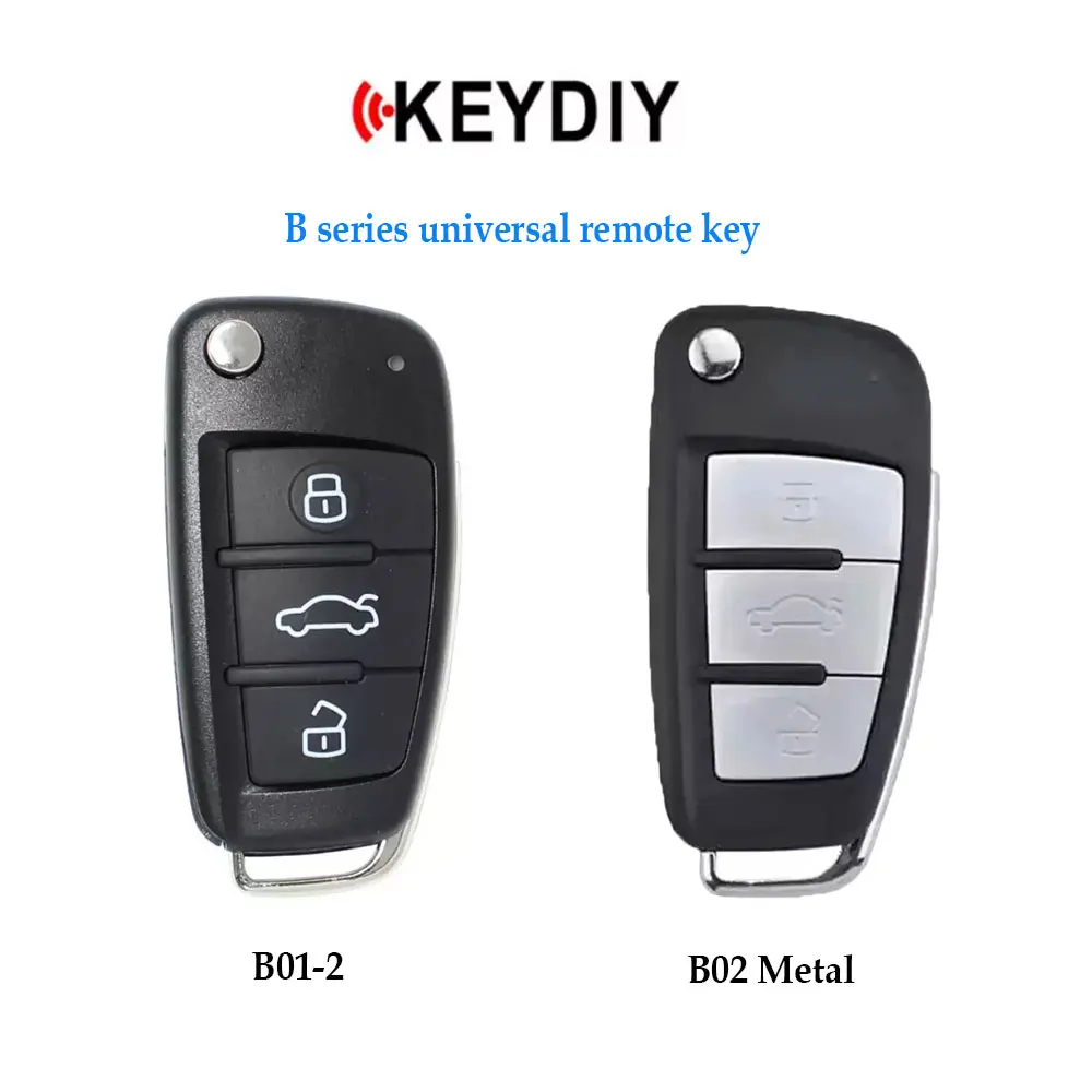 5pcs KEYDIY Universal Remote Key for Audi A6 Style B Series Car Remote Key for KD900 KD900+ URG200 KD-X2 Mini KD B02 B02Metal