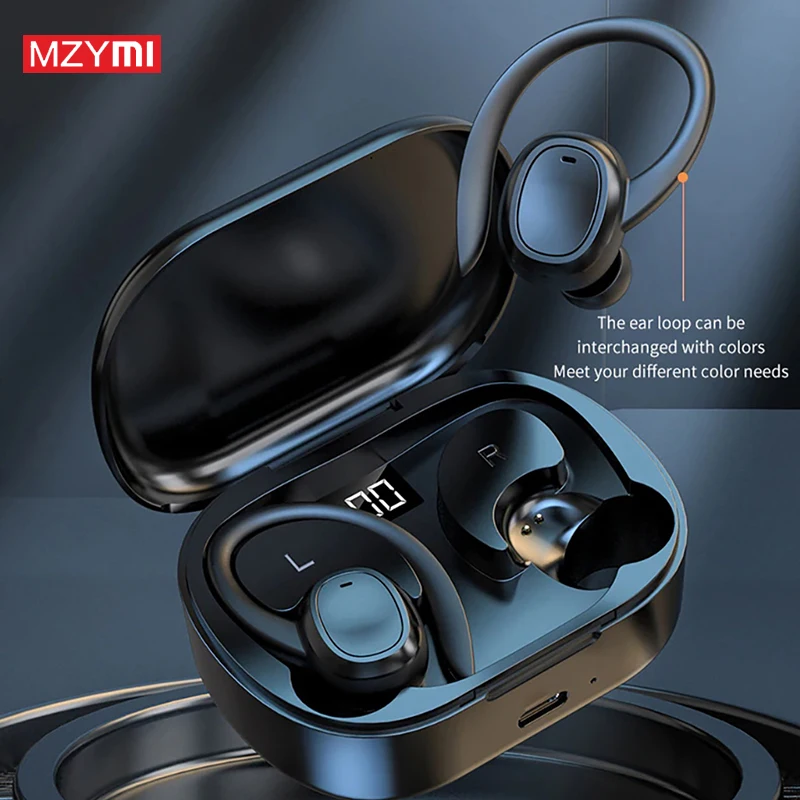 

Mzymi S260 Bluetooth Earphones HiFi Sports Headset True Earbuds Built-in Mic Open Ear Wirelss Headphone TWS Waterproof Headsets