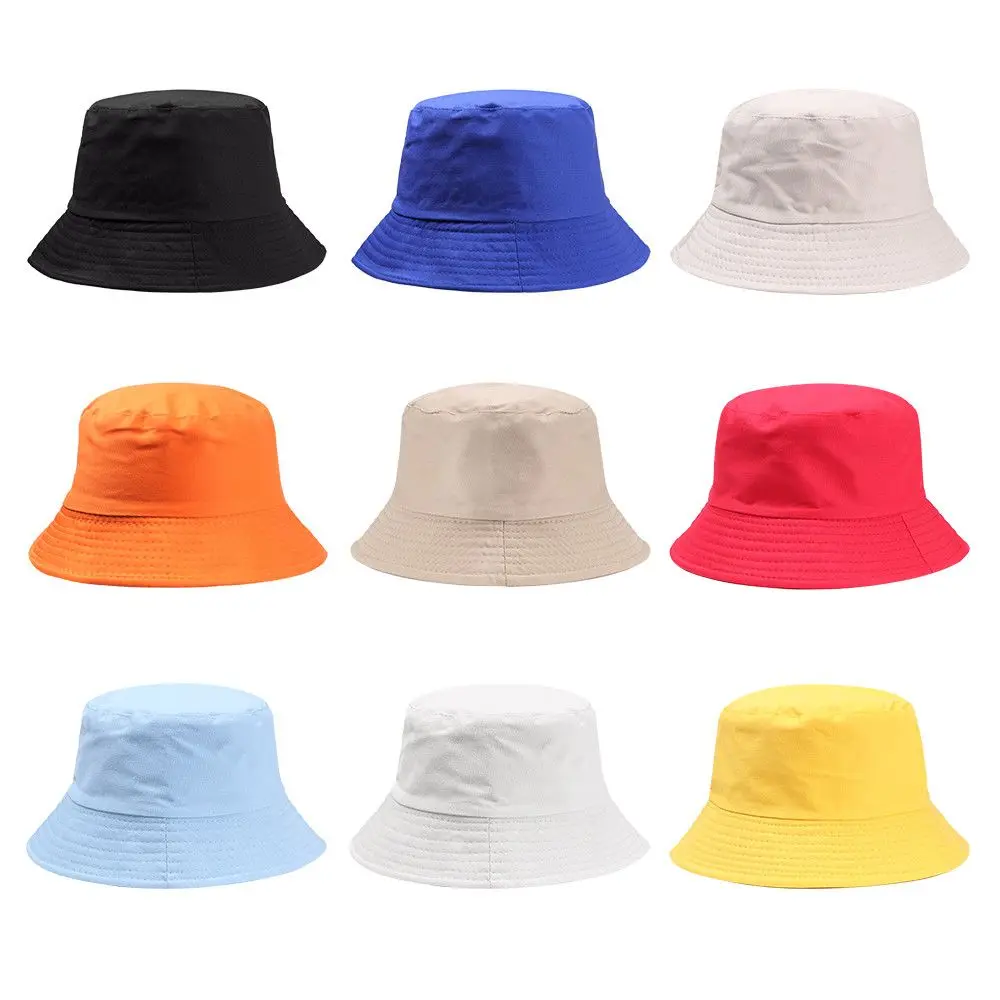 Children Outdoor Hat Summer Foldable Bucket Hat Sunscreen Cotton Fishing Hunting Cap Girls Basin Chapeau Sun Prevent Hats